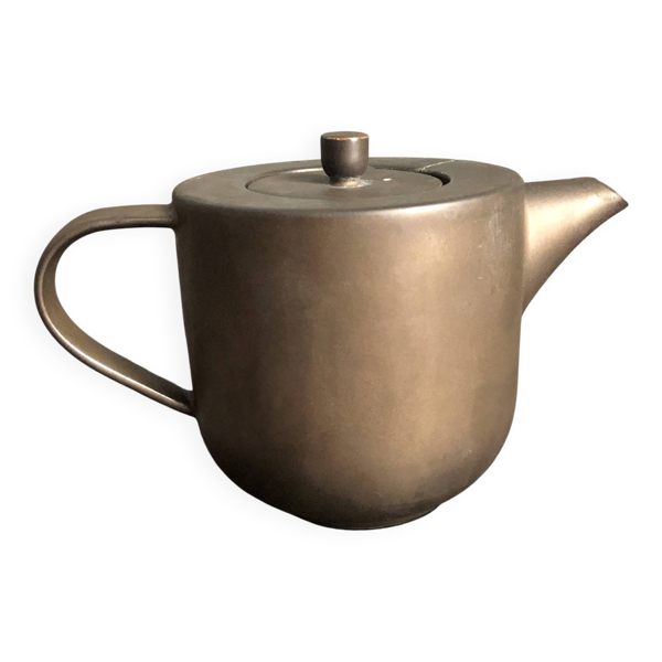 Théière en céramique marron marque ASA