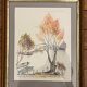 Tableau : Aquarelle -paysage de marais