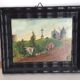 Old painting of a countryside landscape