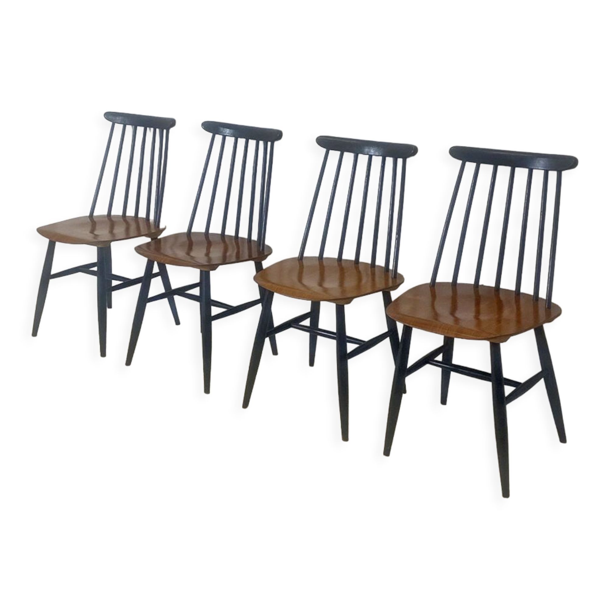 Set of 4 vintage chairs 60's