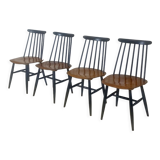 Set of 4 vintage chairs 60's