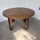 Round table 1950s constructivist walnut