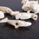 Set of 7 porcelain knife rests, animals, dog, cats, fish, rabbit.