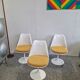 Lot de 3 chaises Tulip d'Eero Saarinen édition Knoll