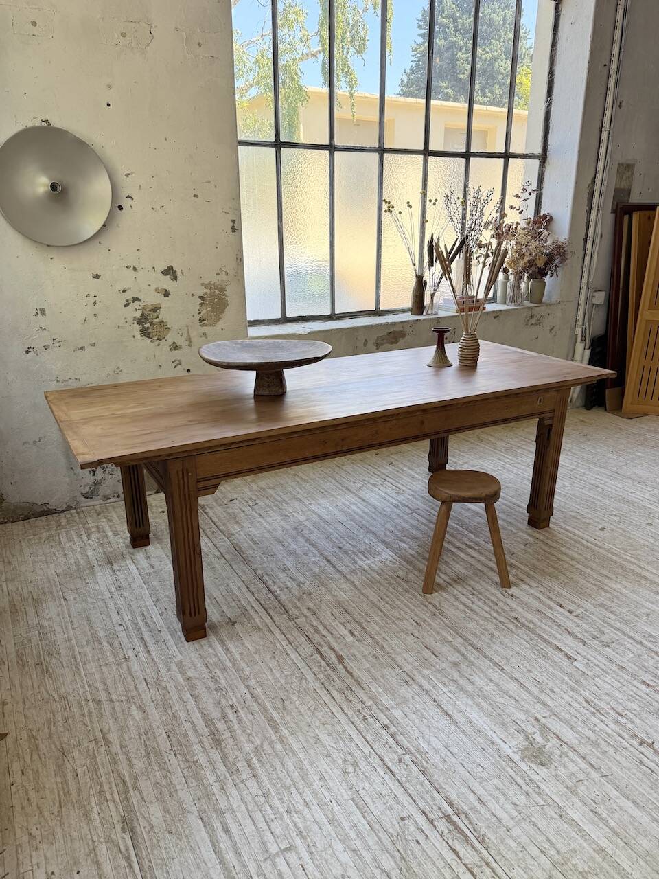 Country farmhouse table in solid beech and oak 2.5m XL