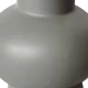 Round vase in gray ceramic 21cm