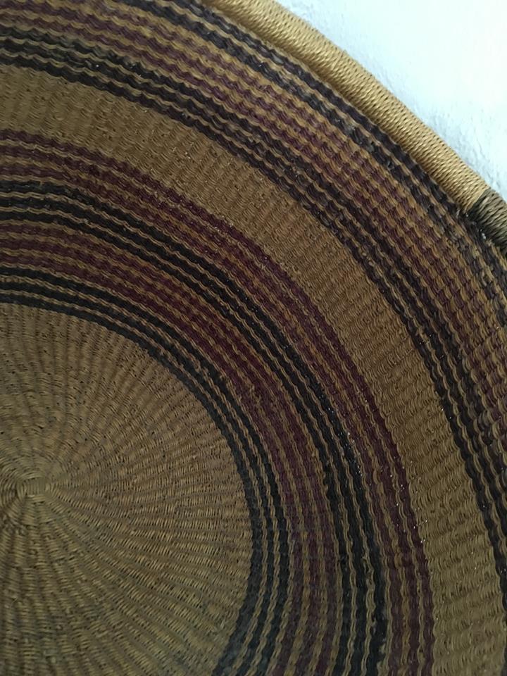 Old round African basket