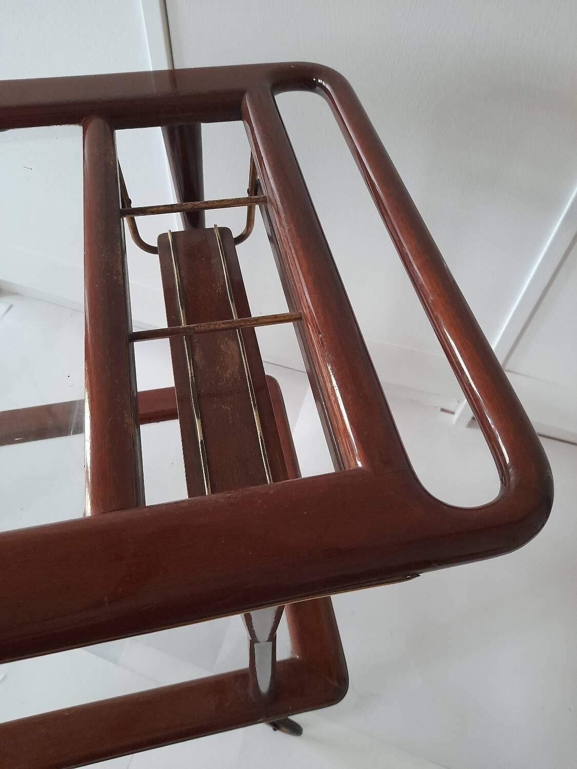 Italian bar trolley or serving cart Cesare Lacca for Cassina 1950s