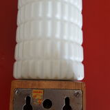 Wall light vintage teak philips opaline