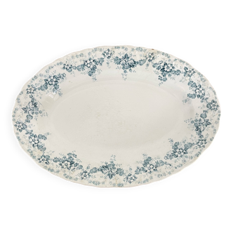 32 cm oval dish in Maastricht earthenware, Clara model