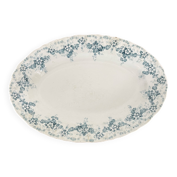 32 cm oval dish in Maastricht earthenware, Clara model
