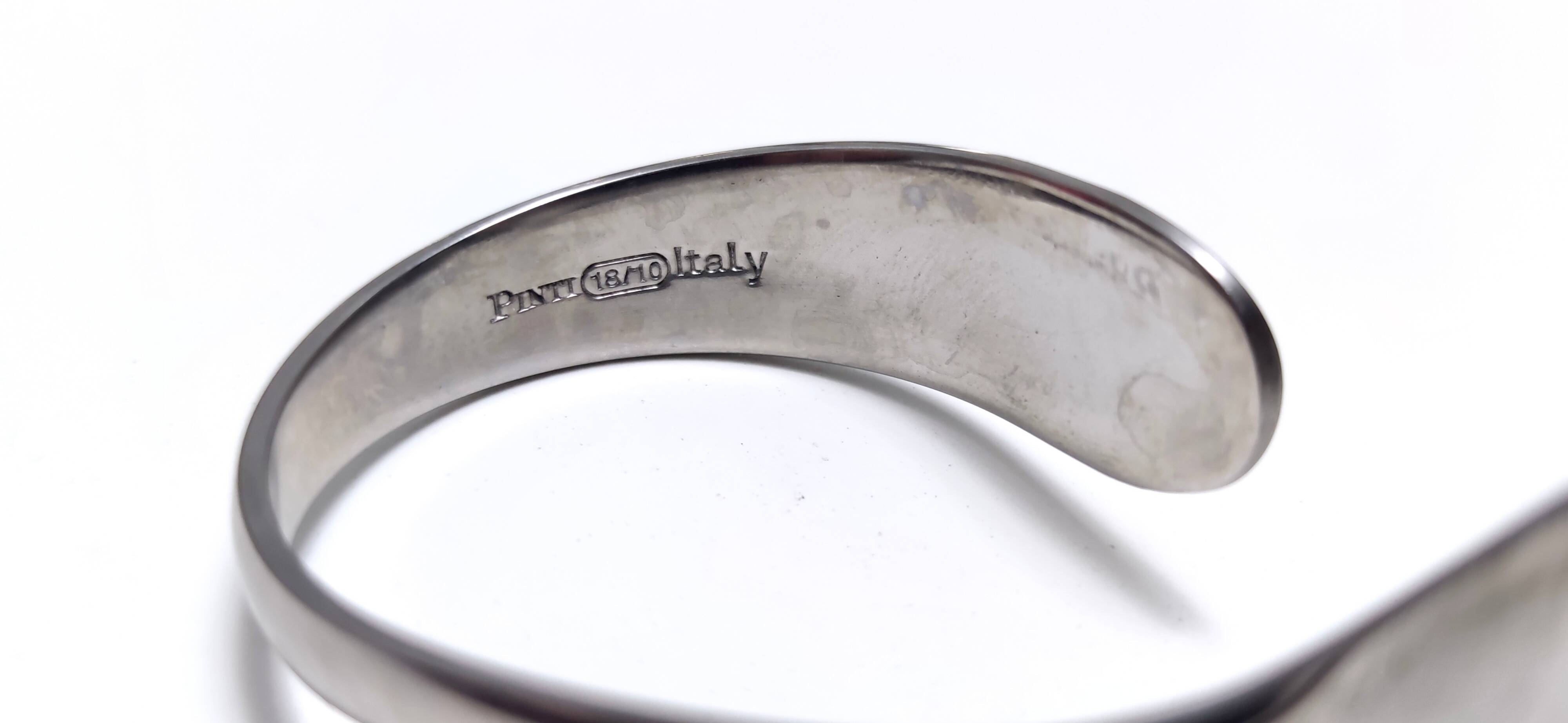 Set of Twelve Steel Serving Spoon by Pinti, Italy, 1980s