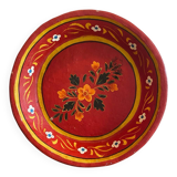 Large papier-mâché dish from India