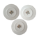 3 plates in porcelain from Paris late nineteenth century