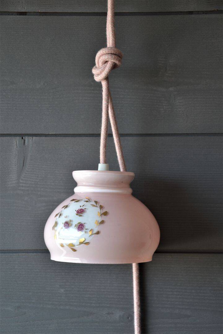 Pink vintage stroller