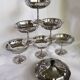 Coffret de 6 coupes à glace Guy Degrenne en inox avec bol assorti