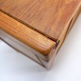 Solid wood chest of drawers in Pierre Chapo style - 1960s