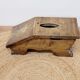 Old wooden footrest stool