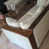 two-seater leather sofa