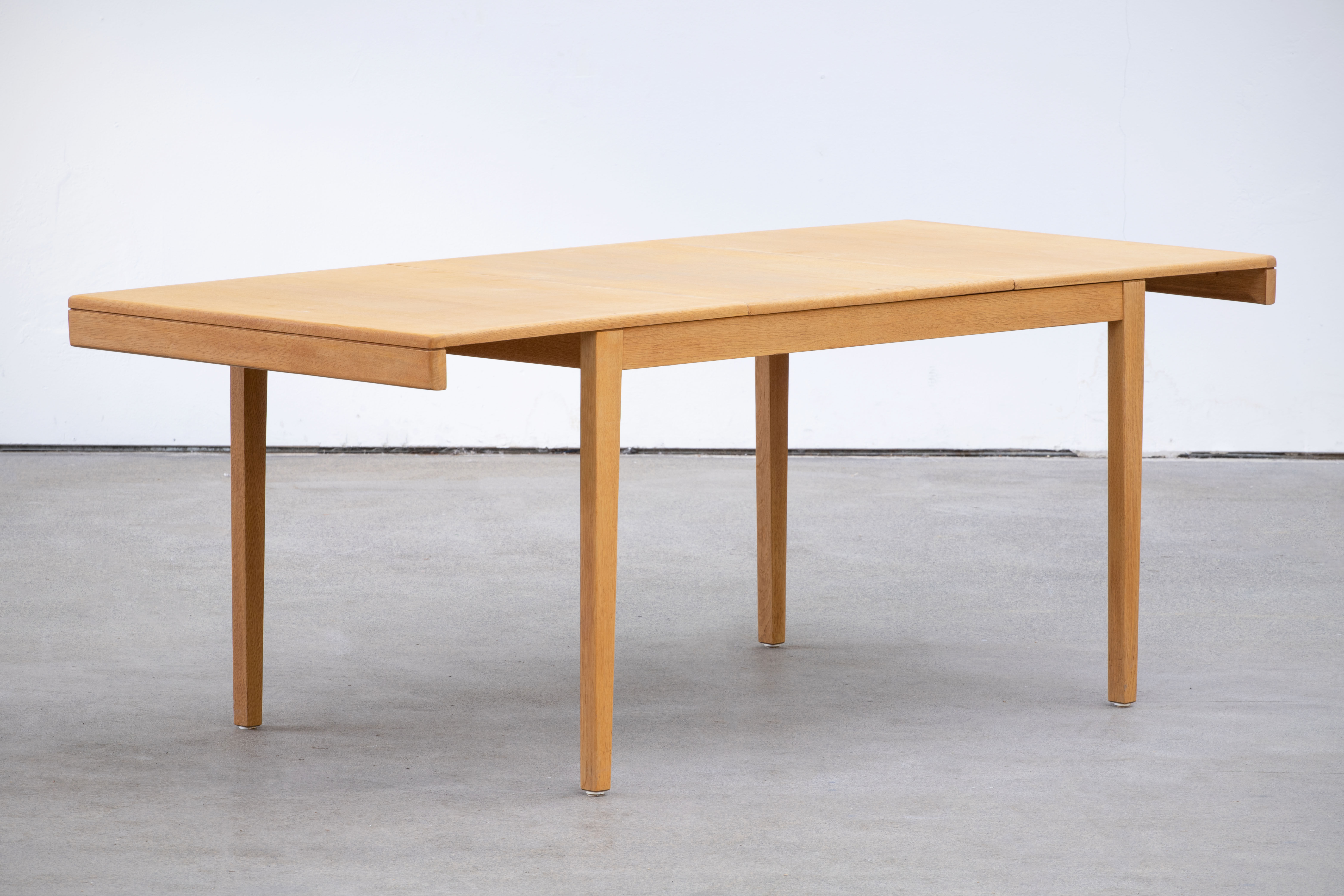 Vintage scandinavian table raw wood 1960