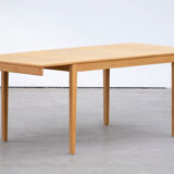 Vintage scandinavian table raw wood 1960