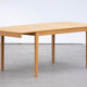 Vintage scandinavian table raw wood 1960