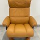 Ekornes chaise longue armchair in Norwegian Scandinavian leather, Chamois