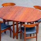 Scandinavian vintage folding table 1960