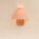 Vintage IKEA 80s sconce. A wall mounted lamp classic semi-round in pink