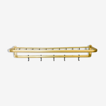 Wall coat rack made of brass