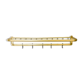 Wall coat rack made of brass