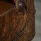 Chair made from hand-carved pine with storage, modern Swedish style, wabi-sabi, 1900s.