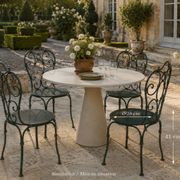 Suite de 4 chaises de jardin en fer forgé 1900