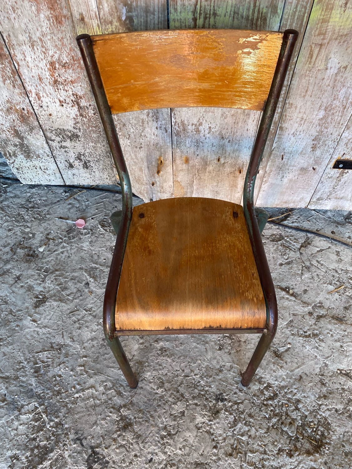 Vintage Chair in MULLCA Style Model 510 Metal + Wood #C950