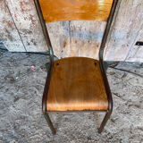 Vintage Chair in MULLCA Style Model 510 Metal + Wood #C950