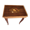 Side table marquetry music box