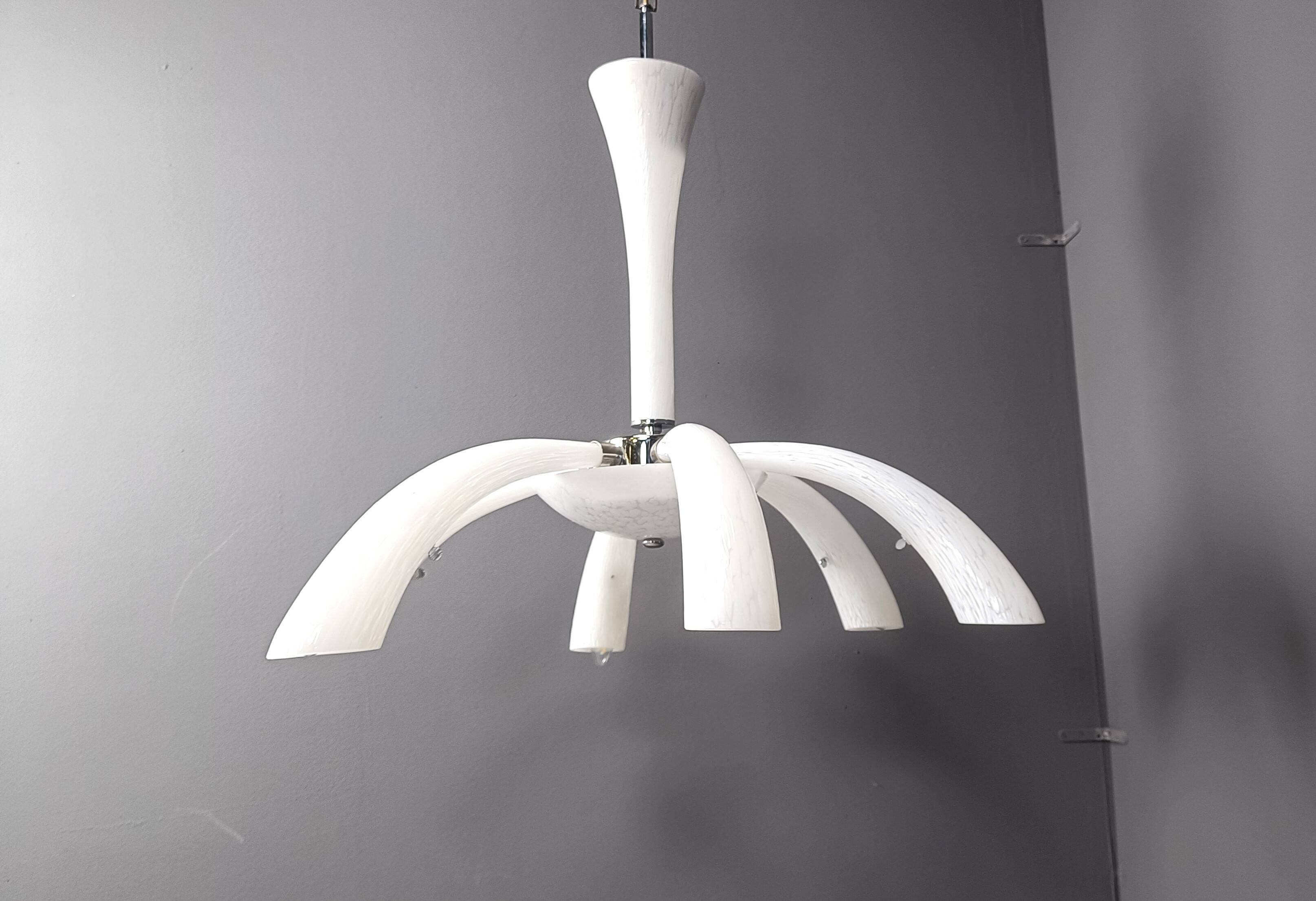Mid century murano glass chandelier, 1970s