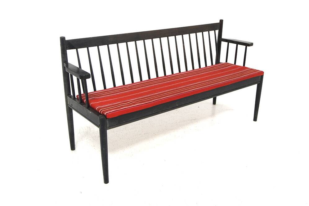 Scandinavian beech bench, Nesto, Sweden, 1970