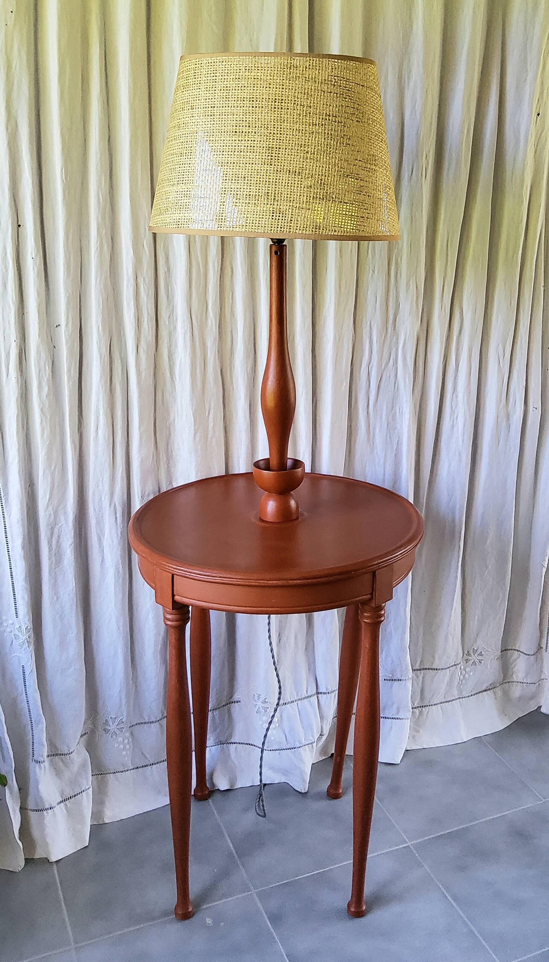 Patinated table lamp
