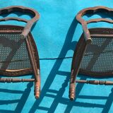 Pair of cane chairs