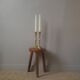 Paire de bougeoirs anciens en laiton
