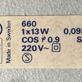 Floor lamp with a tube design from the Swedish Space Age mid-century by Anders Pehrson for Ateljé Lyktan, 1960s.