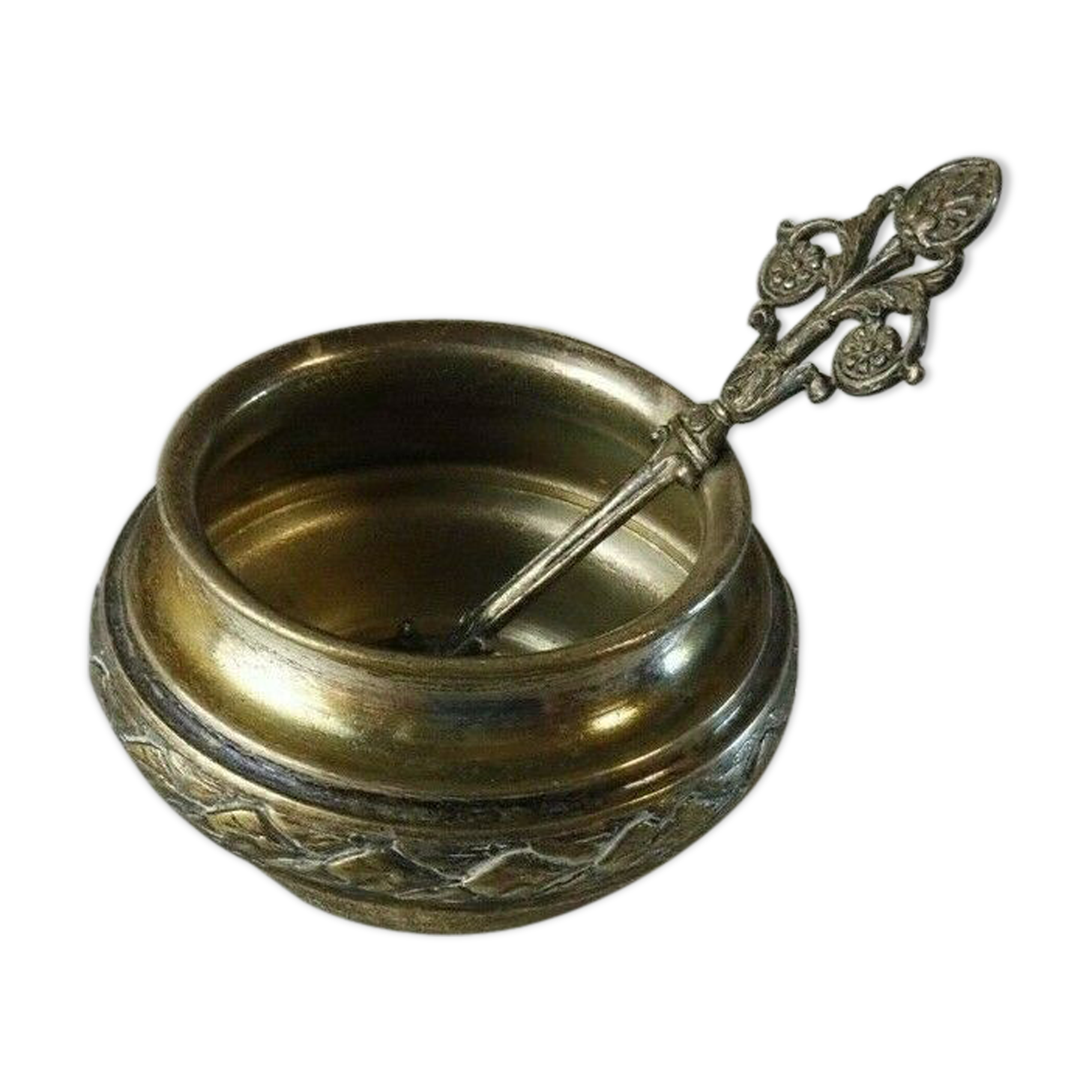 Old saleron in silver metal