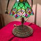 bronze and brass lamp tiffany style glass lampshade 38x32 inter on socket