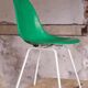 Chaise DSX -H base verte de Charles et Ray Eames Herman Miller, 1960'