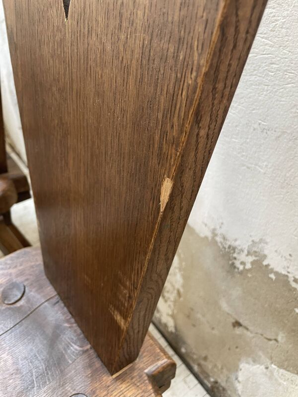 Chaises chêne massif chapo savoyarde art populaire