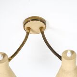 Italian wall lamp double flexible 1950