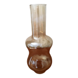 Lightly smoked glass tulip for kerosene lamp