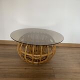 Rattan coffee table