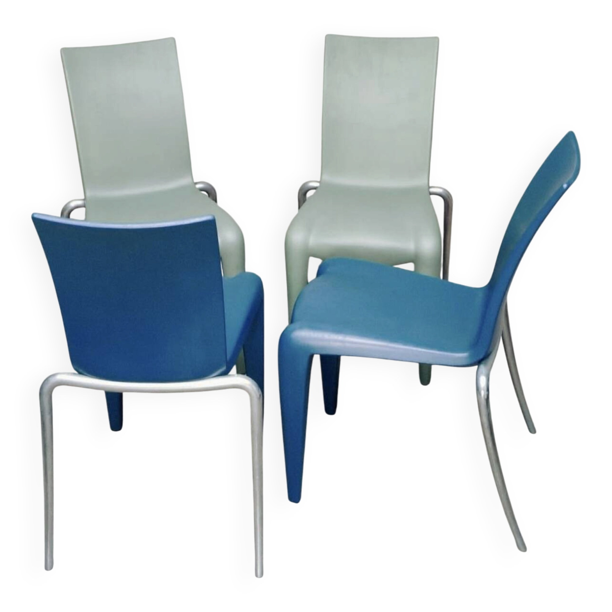 Lot de 4 chaises Louis 20 de Stark par Vitra